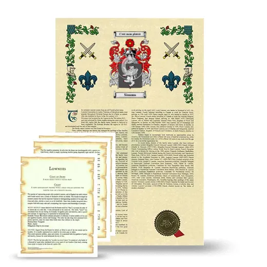 Simons Armorial History and Symbolism package