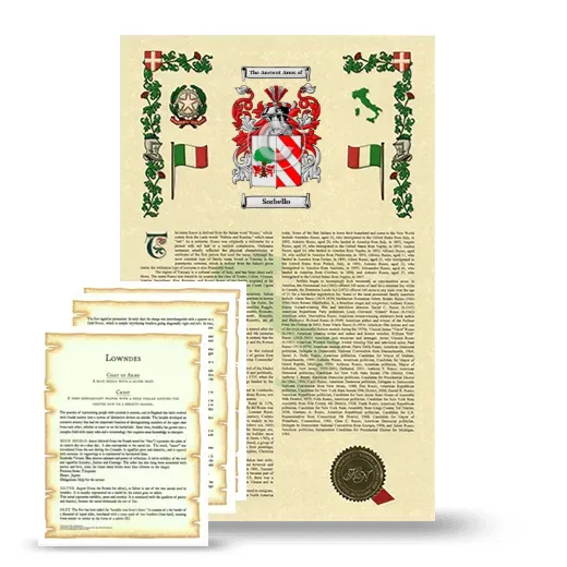 Sorbello Armorial History and Symbolism package