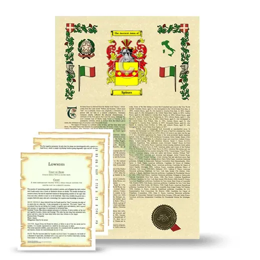 Spinas Armorial History and Symbolism package