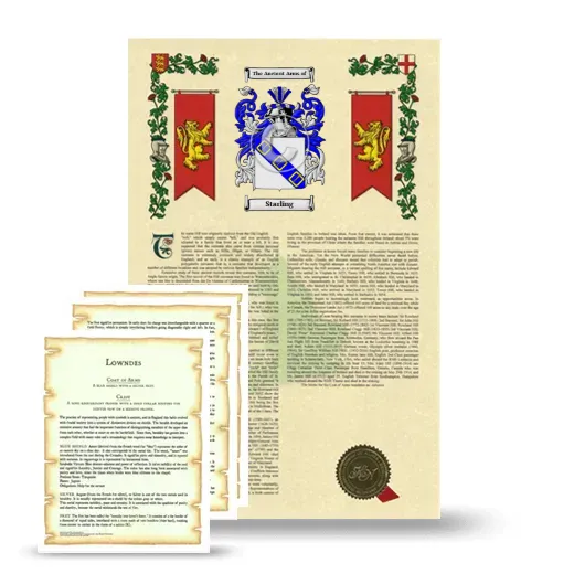 Starling Armorial History and Symbolism package