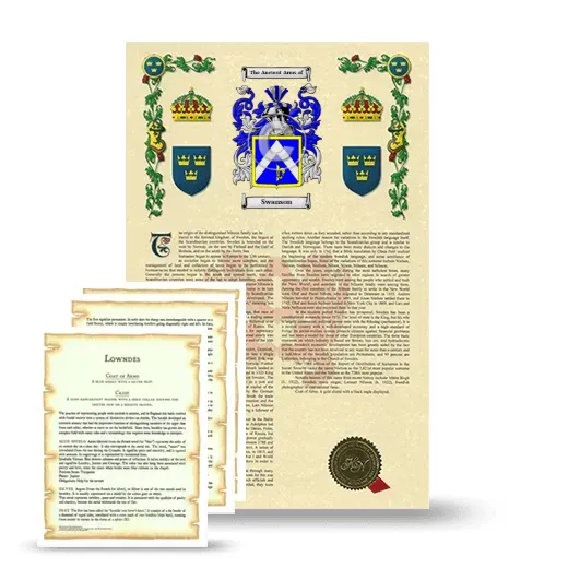 Swanson Armorial History and Symbolism package