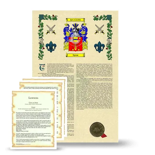 Syron Armorial History and Symbolism package