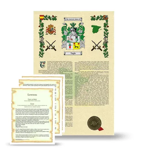 Tagle Armorial History and Symbolism package
