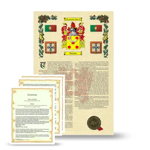 Tavares Armorial History and Symbolism package