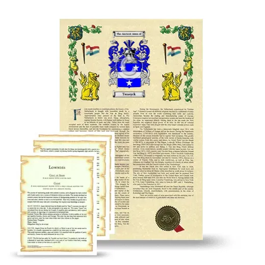 Teneyck Armorial History and Symbolism package