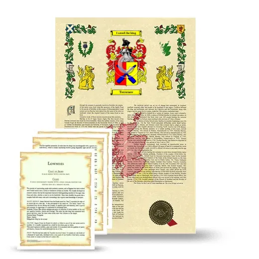 Terrence Armorial History and Symbolism package
