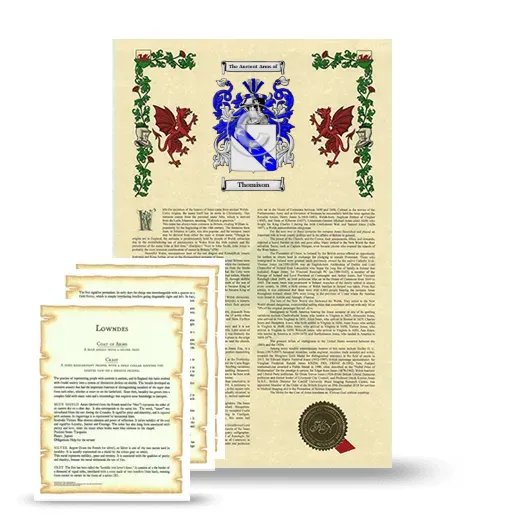 Thomison Armorial History and Symbolism package