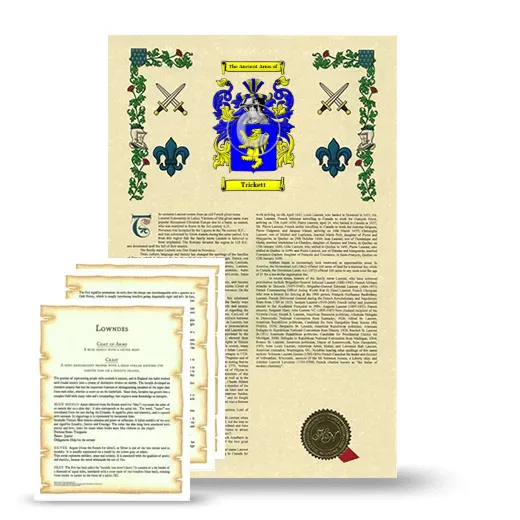 Trickett Armorial History and Symbolism package