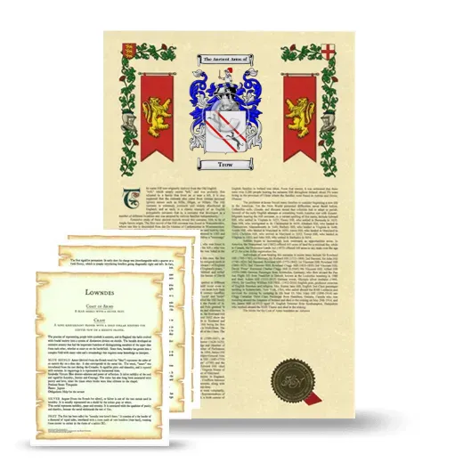 Trow Armorial History and Symbolism package