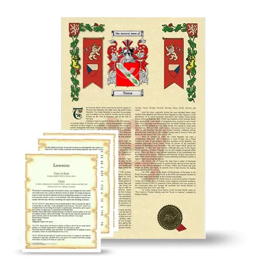 Tuma Armorial History and Symbolism package