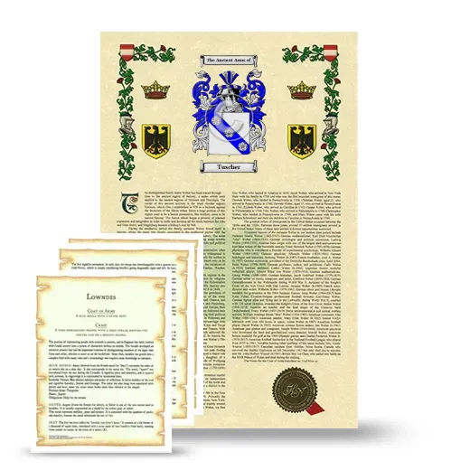 Tuscher Armorial History and Symbolism package