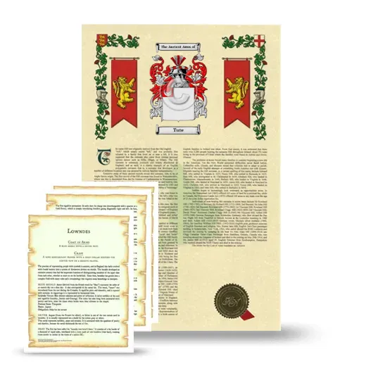 Tute Armorial History and Symbolism package