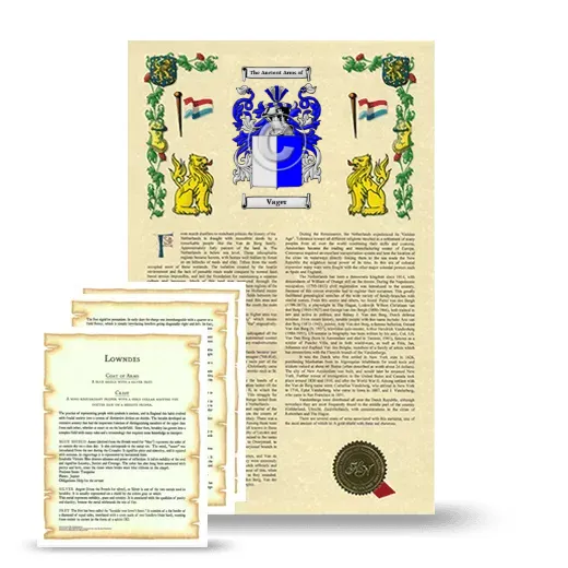 Vager Armorial History and Symbolism package