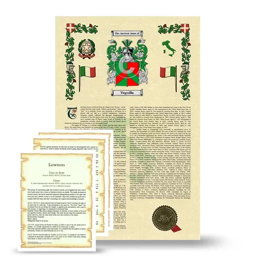 Veguilla Armorial History and Symbolism package
