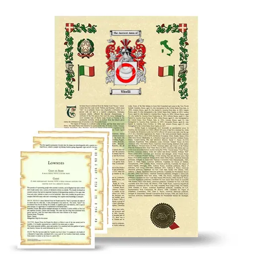 Vitelli Armorial History and Symbolism package