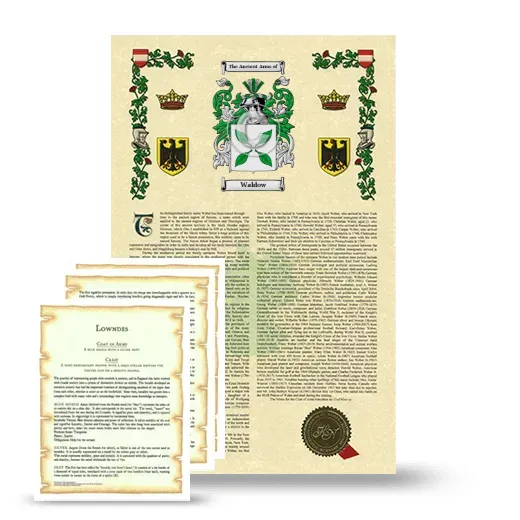 Waldow Armorial History and Symbolism package