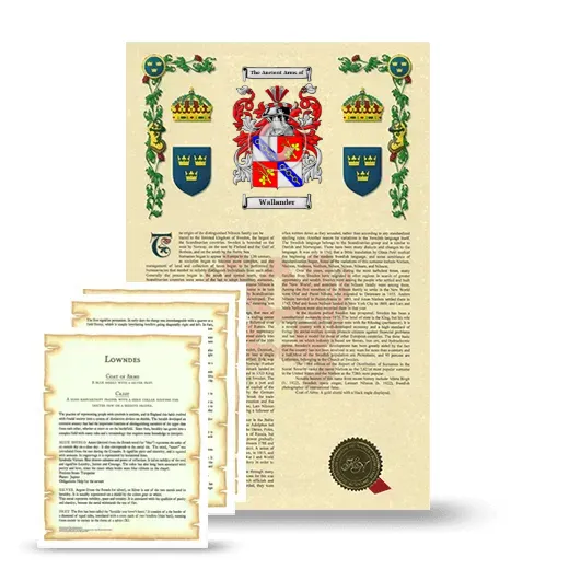 Wallander Armorial History and Symbolism package