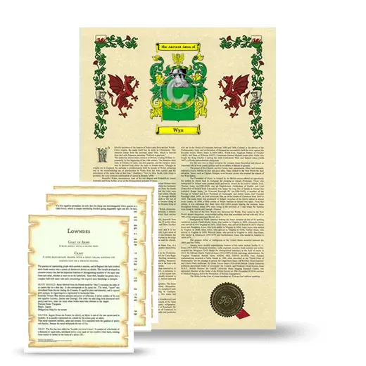 Wyn Armorial History and Symbolism package