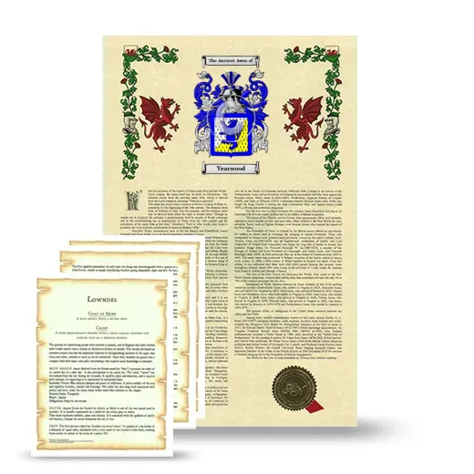Yearwood Armorial History and Symbolism package