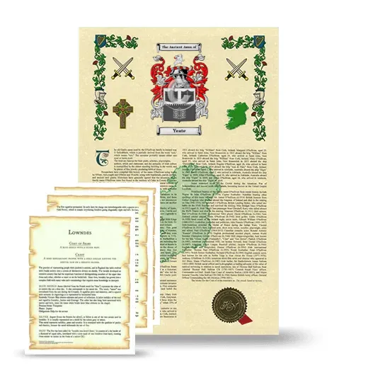 Yeate Armorial History and Symbolism package