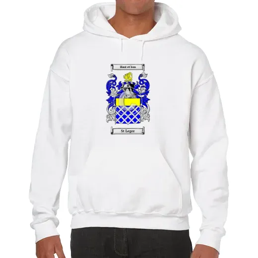 St Leger Unisex Coat of Arms Hooded Sweatshirt