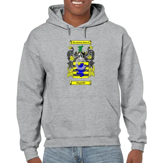 Bagnold Grey Unisex Coat of Arms Hooded Sweatshirt