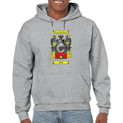 Birch Grey Unisex Coat of Arms Hooded Sweatshirt
