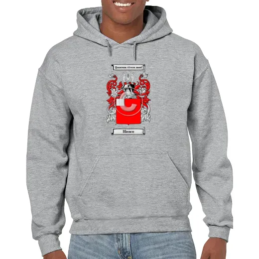 Blanco Grey Unisex Coat of Arms Hooded Sweatshirt