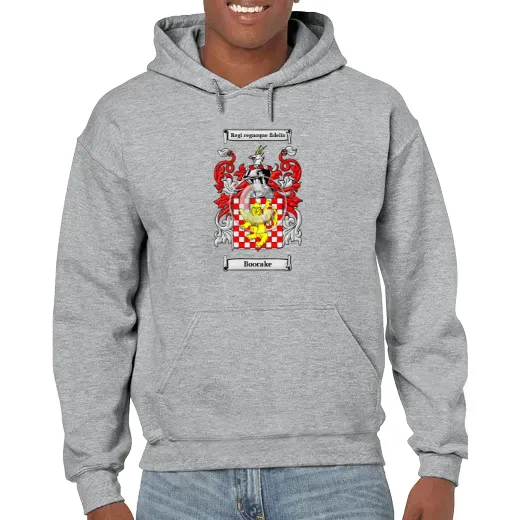 Boocake Grey Unisex Coat of Arms Hooded Sweatshirt