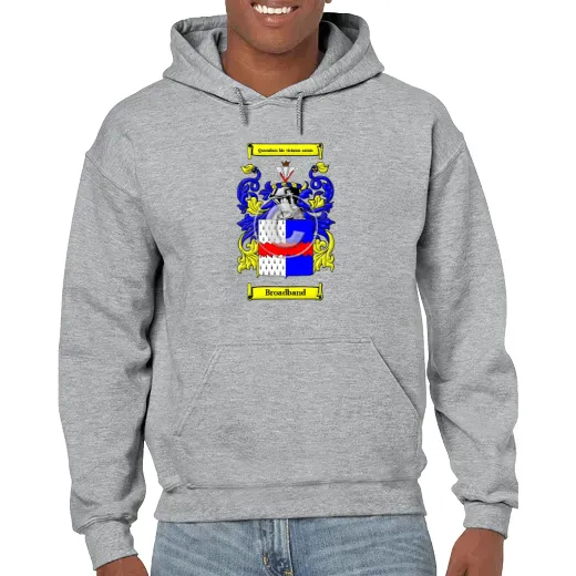 Broadband Grey Unisex Coat of Arms Hooded Sweatshirt