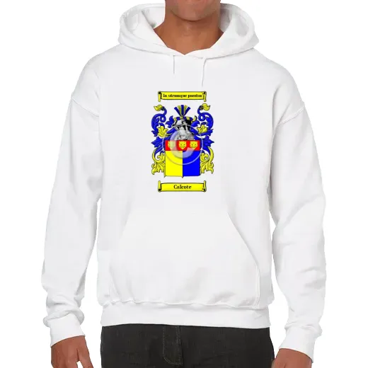 Calcote Unisex Coat of Arms Hooded Sweatshirt