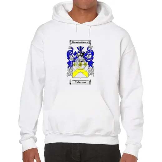 D'abernon Unisex Coat of Arms Hooded Sweatshirt