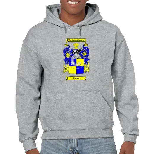 Dande Grey Unisex Coat of Arms Hooded Sweatshirt