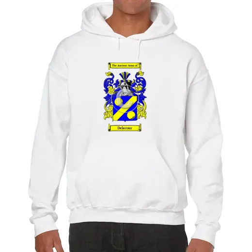 Delacour Unisex Coat of Arms Hooded Sweatshirt