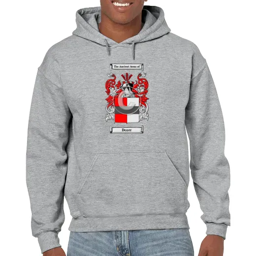 Dozer Grey Unisex Coat of Arms Hooded Sweatshirt