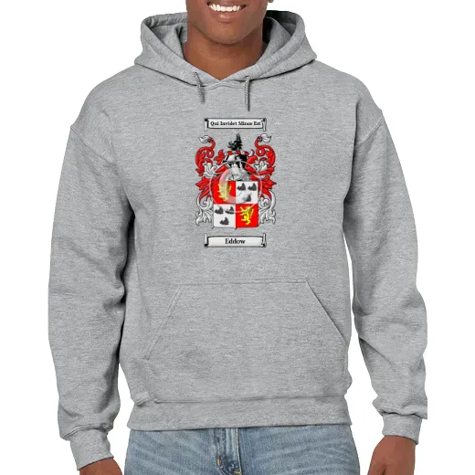 Eddow Grey Unisex Coat of Arms Hooded Sweatshirt