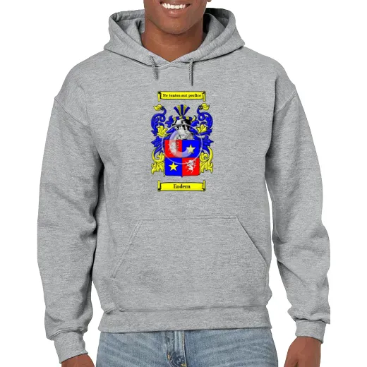 Endern Grey Unisex Coat of Arms Hooded Sweatshirt