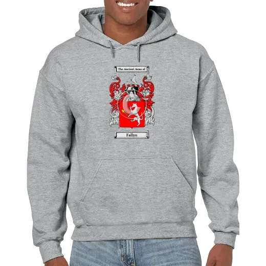 Fallyn Grey Unisex Coat of Arms Hooded Sweatshirt