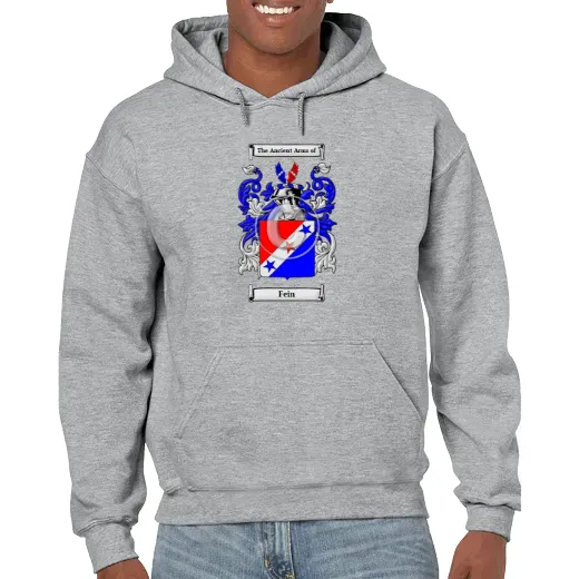 Fein Grey Unisex Coat of Arms Hooded Sweatshirt