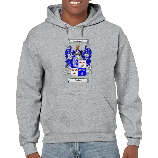 Fraiser Grey Unisex Coat of Arms Hooded Sweatshirt