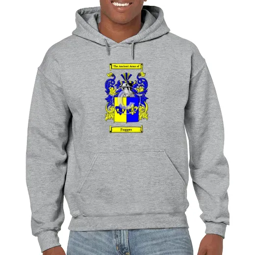 Fugger Grey Unisex Coat of Arms Hooded Sweatshirt