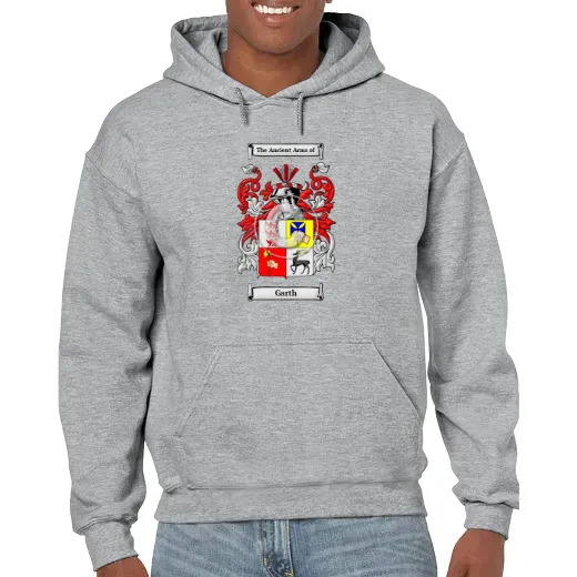 Garth Grey Unisex Coat of Arms Hooded Sweatshirt