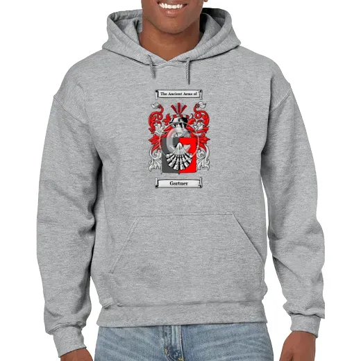 Gartner Grey Unisex Coat of Arms Hooded Sweatshirt