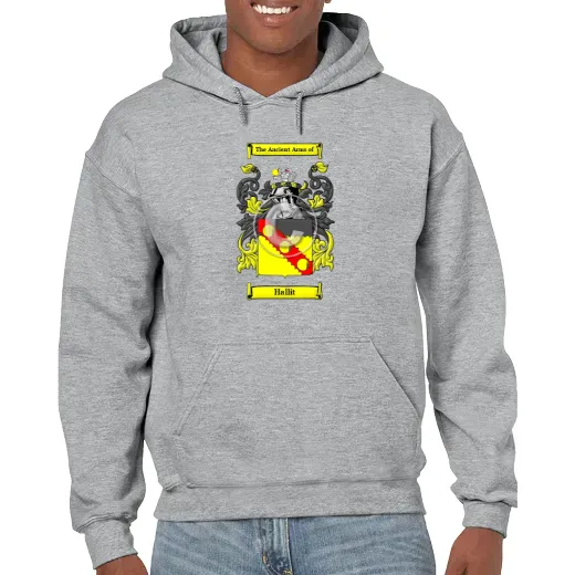 Hallit Grey Unisex Coat of Arms Hooded Sweatshirt