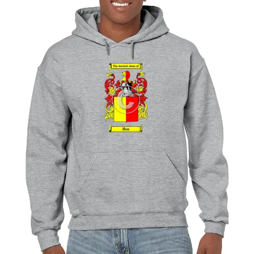 Ifan Grey Unisex Coat of Arms Hooded Sweatshirt