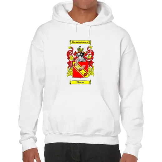 Ilhame Unisex Coat of Arms Hooded Sweatshirt