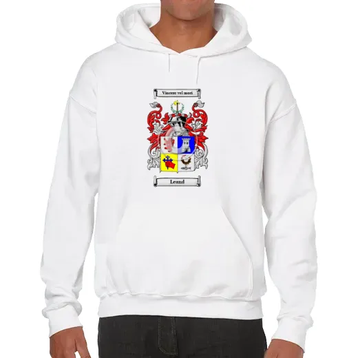 Leand Unisex Coat of Arms Hooded Sweatshirt