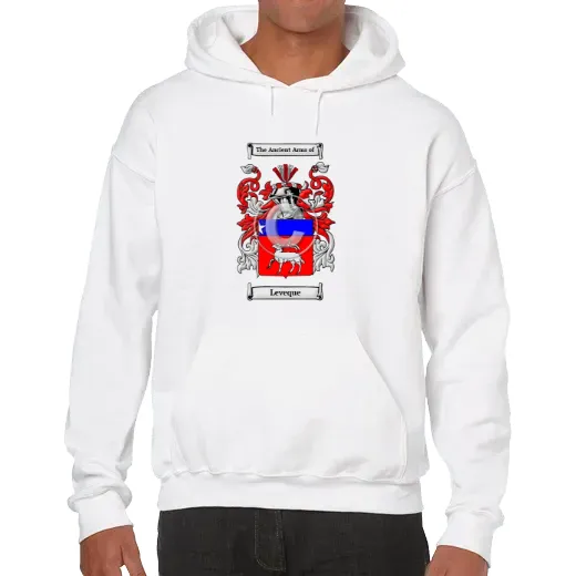 Leveque Unisex Coat of Arms Hooded Sweatshirt