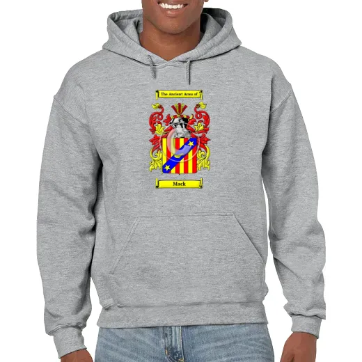 Mack Grey Unisex Coat of Arms Hooded Sweatshirt