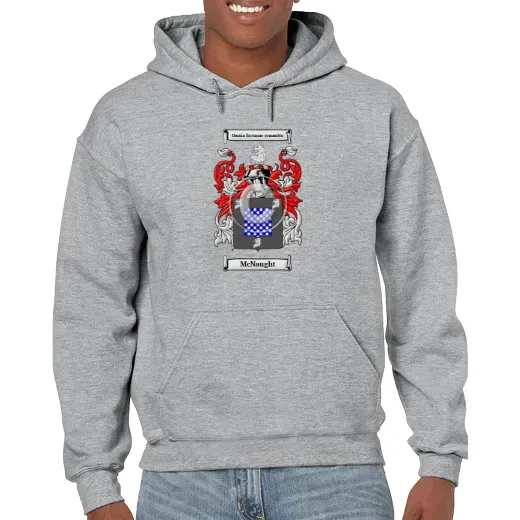 McNaught Grey Unisex Coat of Arms Hooded Sweatshirt